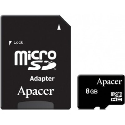     Apacer (microSDHC-8Gb Class10 + microSD--)SD Adapter)microSecureDigital High Capacity M