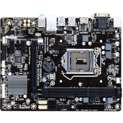     GIGABYTE GA-H81M-S2H (S1150, iH81, 2*DDR3, PCI-E16x, 2*PCI-e x1, D-Sub, HDMI, DVI,