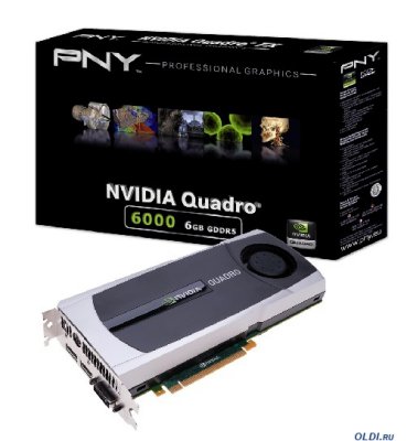     6Gb (PCI-E) PNY nVidia Quadro 6000 (GDDR5, 384 bit, 2*DVI, DP, ST (extra