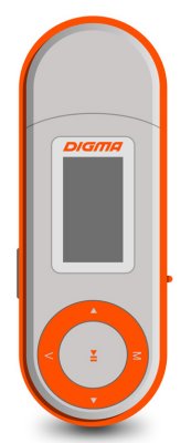   MP3- Digma U1 - 4Gb Grey-Red