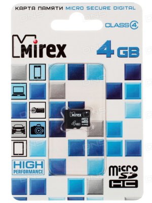     Mirex microSDHC 4  [13612-MCROSD04]