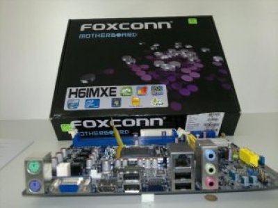   Foxconn H61MXE   (H61,LGA1155,mATX,2*DDR3(1333),PCI-Ex16,GLan,4*SATA 3G,5.1CH,D-Sub