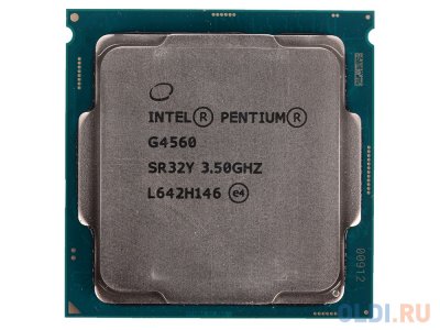    Intel Pentium G4560 OEM (TPD 54W, 2/4, Base 3.5GHz, 3Mb, LGA1151 (Kaby Lake))