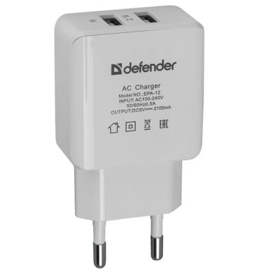      DEFENDER EPA-12 2  USB, 5V/2  