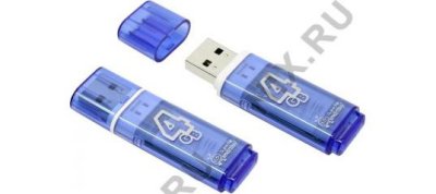   - SmartBuy Glossy (SB4GBGS-B) USB2.0 Flash Drive 4Gb (RTL)