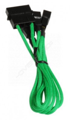    BitFenix Molex to 3x3-pin 5V 20cm Green/Black