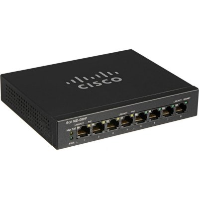    Cisco SG110D-08HP 8  10/100/1000Mbps