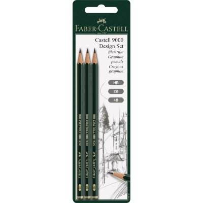      Faber-Castell 9000 HB, 2B, 4B 119097