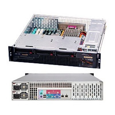   Server Case SuperMicro (CSE-825TQ-R700UB) Black 8xHotSwap SAS/SATA, DVD, Enhanced E-ATX 700W HS 2U R