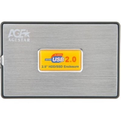      HDD AgeStar SUB2A11 Grey (1x2.5, USB 2.0)