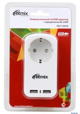     RITMIX RM-018W  USB-  , 2 USB-, 