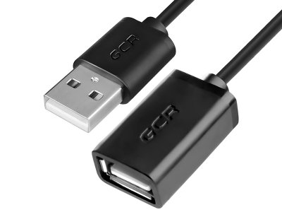    Greenconnect USB 2.0 AM - AF 1.5m Black GCR-UEC6M-BB2S-1.5m