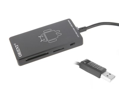    USB 2.0 + OTG ORIENT MI-363, OTG/USB 2.0 HUB 3 Ports + OTG SD/microSD CardReader, 