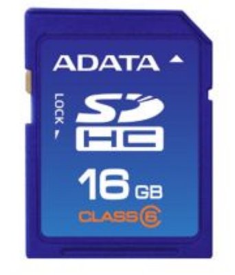   16Gb   SecureDigital (SDHC) A-Data SDHC Secure Digital, Class 6, Retail