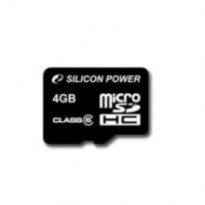    Micro Secure Digital Card 8Gb SDHC Class4 Silicon Power ( ) Retail