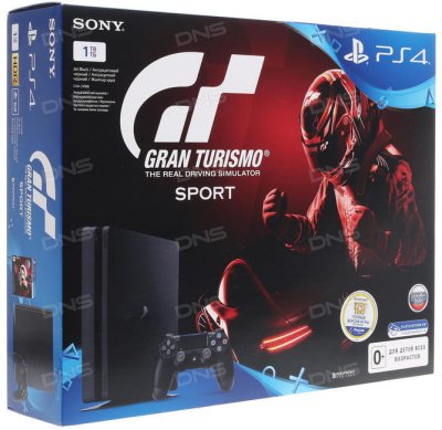     PlayStation 4 Slim Black 1 Tb + GT Sport