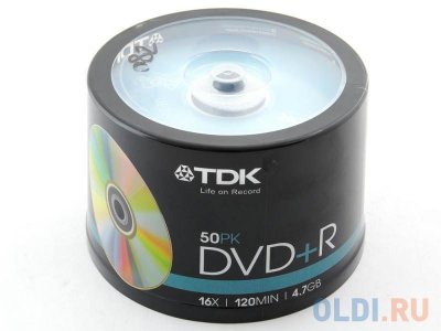    DVD+R 16x 4.7Gb CakeBox (50 ) TDK 19444