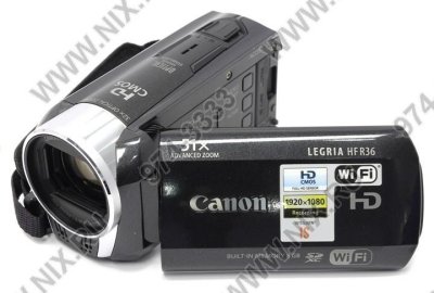    Canon Legria HF R36 (Black) HD Camcorder (AVCHD1080, 3.28Mpx, 32x, , 3.0",8Gb+0Mb