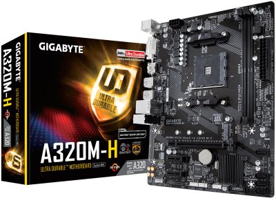     GigaByte GA-A320M-HD2 Socket AM4 AMD A320 2xDDR4 1xPCI-E 16x 1xPCI 2xPCI-E 1x 4xSA