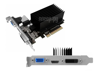    Palit PCI-E nVidia GT630 GeForce GT 630 1024Mb 64bit DDR3 810/1600 DVI/HDMI/CRT/HDCP RTL