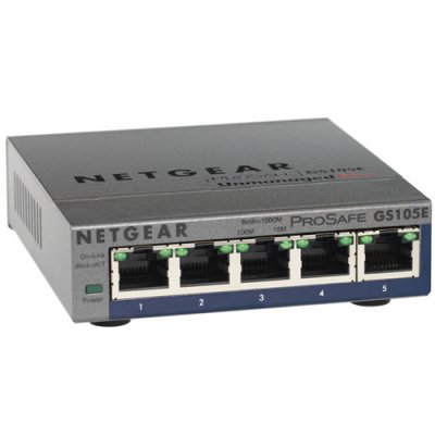    Netgear GS105E-100PES ., 5 , 10/100/1000 Eth,   , 1 .