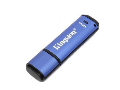   USB Flash  Kingston 16Gb DataTraveler Vault Privacy 3.0 Blue (DTVP30/16GB)