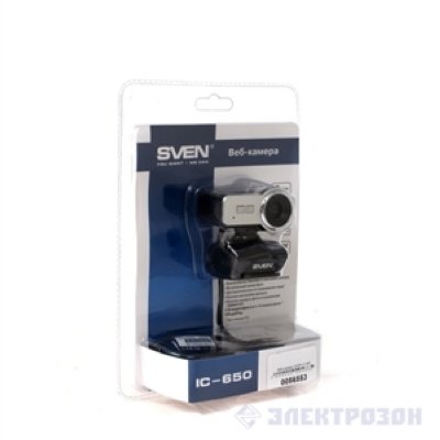   Webcamera SVEN IC650 Black-Silver (640x480, USB, )