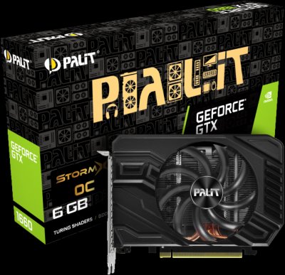    Palit GeForce GTX 1660 Ti Dual 1500Mhz PCI-E 3.0 6144Mb 12000Mhz 192 bit DVI HDMI DP NE61