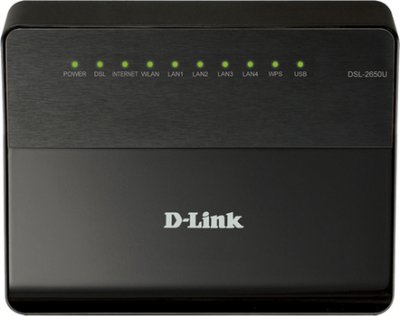    D-Link DSL-2650U/B1A/T1A   ADSL2/ ADSL 2+  USB  1 ADSL