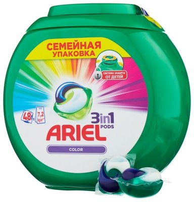    Ariel PODS 3--1 Color   48 .