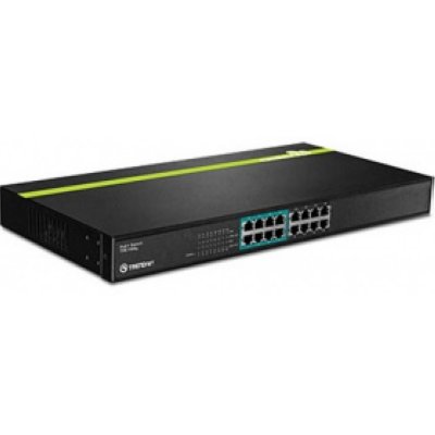    TRENDnet (TPE-T88g) 16-Port PoE+ Switch (8UTP 10/100 Mbps PoE + 8UTP 10/100 Mbps)