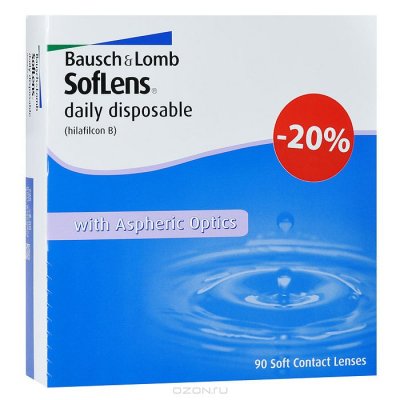   Bausch + Lomb   Soflens Daily Disposable (90  / 8.6 / -4.00)