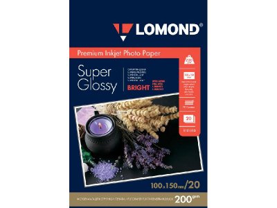    Lomond 1101113 Super Glossy Bright A6 200g/m2  10x15cm 20 