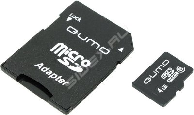     Micro SecureDigital 4Gb QUMO (QM4GMICSD) HC6