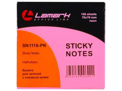    Lamark 76x76mm Neon Pink SN1116-PK
