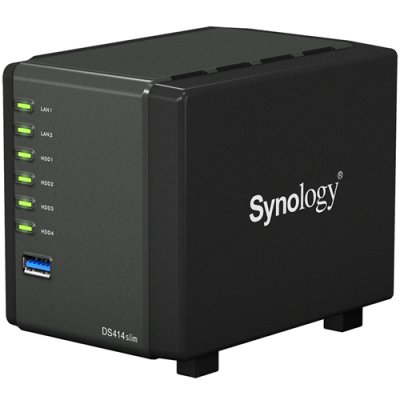     Synology DS414 SLIM, 4  a   2.5" ( HDD), 2*GLAN, USB3.0