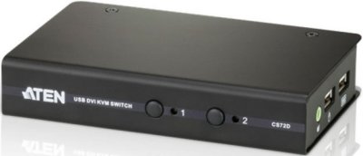    ATEN CS72D 2-Port USB DVI/Audio Slim KVM Switch