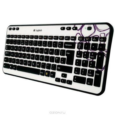    Logitech Wireless Keyboard K360 USB Purple Pebbles ( 920-003538 )