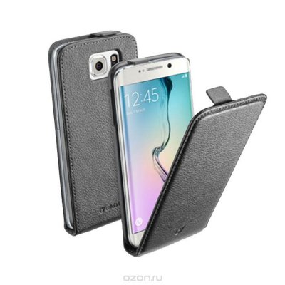  Cellular Line Flap Essential   Samsung Galaxy S6 Edge, Black (24067)