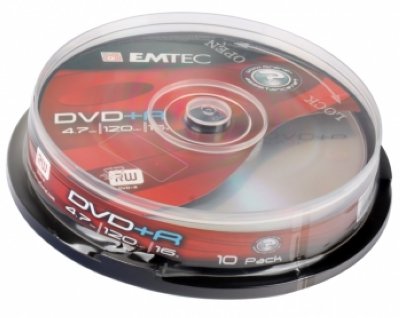    DVD+R Emtec 4.7 Gb, 16x, Cake Box (10), (10/1
