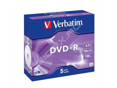    DVD-R Verbatim 4.7Gb 16x, 25 ., Cake Box (43730)