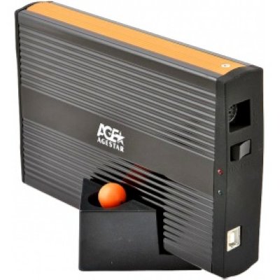      HDD AgeStar SUB3A1 Black/Orange (1x3.5, USB 2.0)