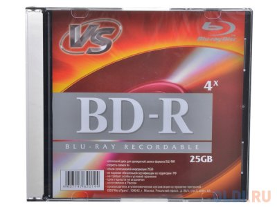    BD-R VS 25GB 4x Slim