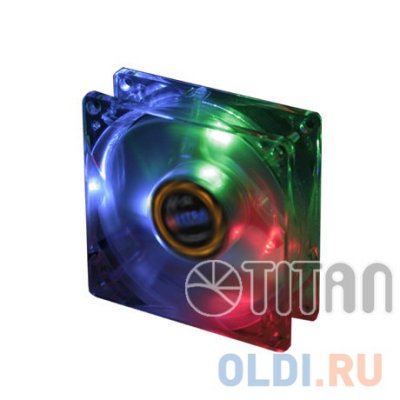    TITAN TFD-C8025L12Z/LD1(RB) (3 colors:red, blue, green) , 80x80x25 mm, z-axis, 3-PIN, 200