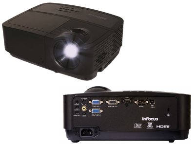    InFocus IN116x DLP 1280x800 3200 ANSI Lm 15000:1 VGA HDMI S-Video RS-232 USB