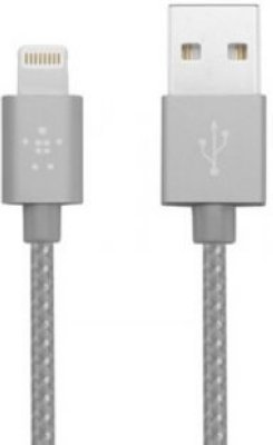    Belkin Mixit Metallic Lightning to USB, Gray F8J144bt04-GRY