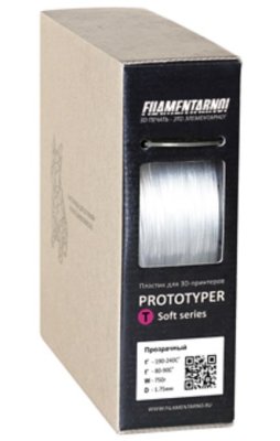   Filamentarno Prototyper T-Soft  1.75mm Transparent 750 