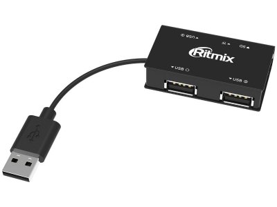    USB Ritmix CR-2322 SD/microSD/3xUSB Black