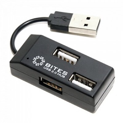    USB 2.0 5bites HB24-201BK 4 ports Black
