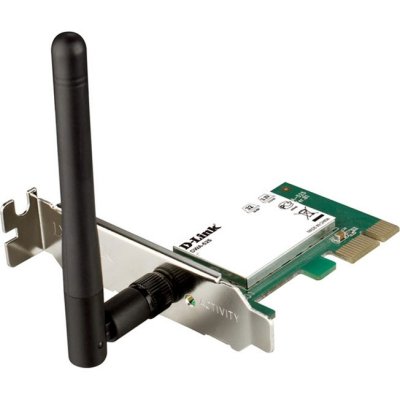    D-Link (DWA-525 /B1A ) Wireless N 150 PCI-E Desktop Adapter (802.11b/g/n, 150Mbps)